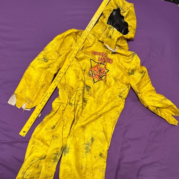 EUC Kids Yellow Biohazard Suit Costume - Picture 1 of 10
